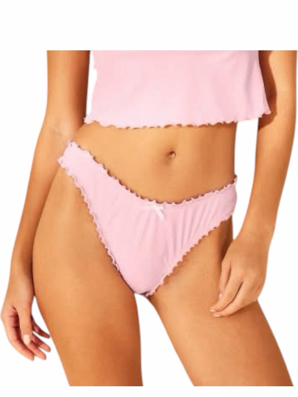 Wild Fable Pink Ruffle Bikini Bottom NWT Size Small